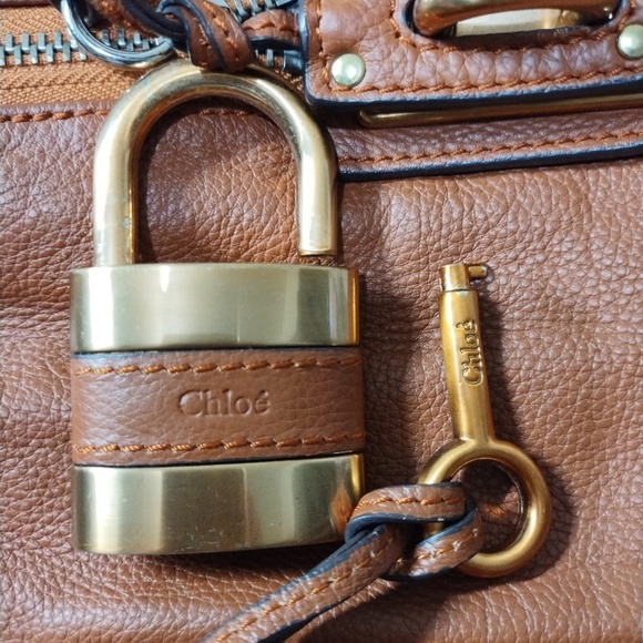 Chloe Large leather satchel Paddington Bag - Picture 13 of 15